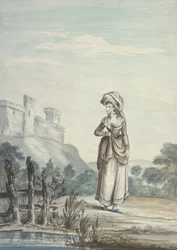 Landschap met figuur