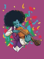 Levendige vioolmuziek