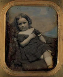 Augusta Hawes op vierjarige leeftijd, 1850s