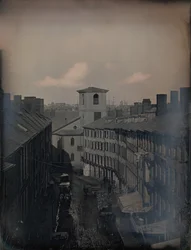 Uitzicht op Brattle Street vanuit de Southworth & Hawes Studio op 5 12 Tremont Row, Boston