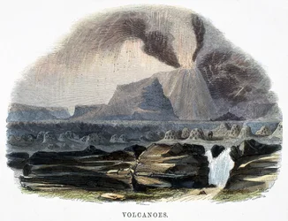 Vulkanen, uit Verschijnselen van de Natuur, 1849