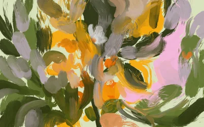 Levendige abstracte bloemen