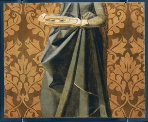 Ogen van Saint Lucia, detail (schilderij op hout)