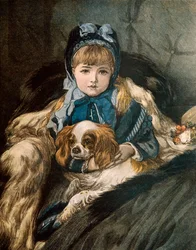 Jong meisje en haar hond