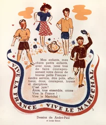 De propaganda van maarschalk Petain