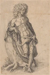 Apollo, ca. 1580 (pen en inkt)