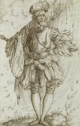 Vaandeldrager met een vlag, 1560s