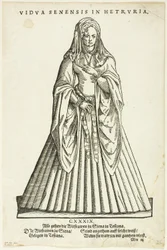 Vidua Senensis in Hetruria (Weduwe van Siena in Toscane) uit H. Weigel