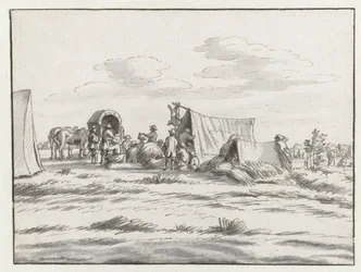 Kampement van het leger van Willem III bij Leuven
