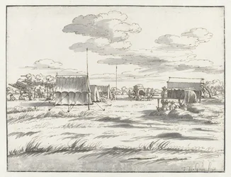 Kampement van het leger van Willem III bij Leuven