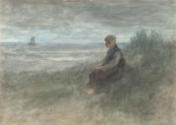 Meisje in de duinen