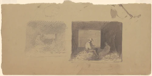 Studies van boeren die maïs doppen