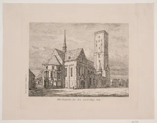 Ribe Kathedraal vanaf de noordoostelijke zijde