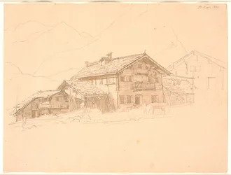Boerenhuis in Tirol. St. Mari