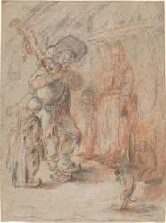 Studie voor "La Cuisine Avec Paisans"