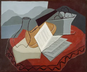 Viool voor een open raam