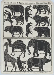 Blad 10 van figuren voor Chinese schaduwpoppen