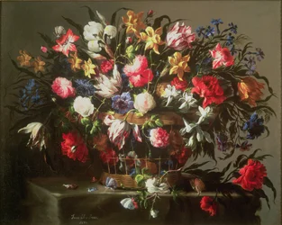 Mand met bloemen