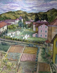 Landschap van Hendaye, 20e eeuw (olieverf)