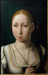 Portret van Johanna I van Castilië, genaamd Johanna de Waanzinnige