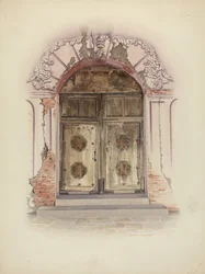 Deur en Muur Schildering, ca. 1941