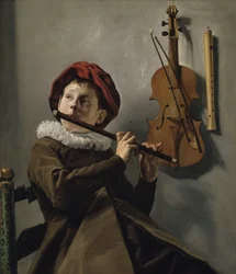 Jongen die fluit speelt