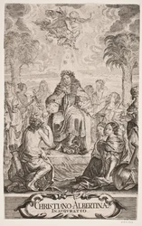 Hertog Christian Albrecht Geëerd door Apollo en de Negen Muzen