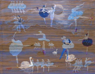 Sierlijke balletzwanen