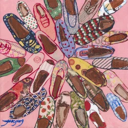 Schoenen met mooie patronen