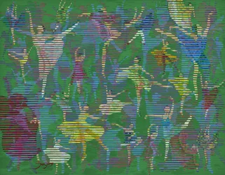 Levendige balletdansers