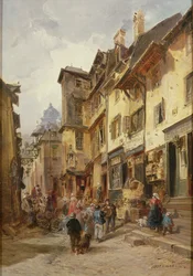 Straatscène, Noord-Frankrijk