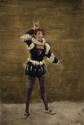Nazdecabre communiceert met Panurge door middel van tekens. Pantagruel. Illustratie door Jules Garnier. In "Rabelais et l