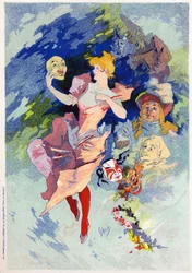 Komedie allegorie, eind 19e eeuw