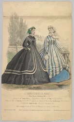 Modes de Mme. Antonie Lalanne, No. 791, uit Le Moniteur de la Mode