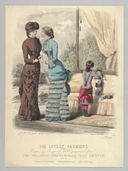 De nieuwste mode speciaal ontworpen en voorbereid voor de modiste, kleermaakster en Dr..., 1880-82