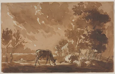 Landschap met Vee (recto)