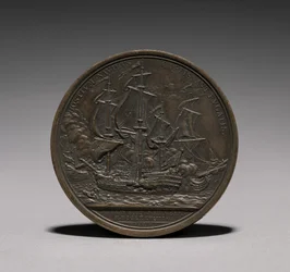 Medaille: John Paul Jones keerzijde