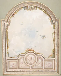 Ontwerp voor een plafond met een trompe l