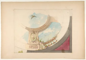 Ontwerp voor een plafond met trompe l