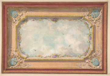Ontwerp voor een plafond met trompe l