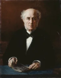Portret van de schrijver Étienne Arago 1802-1892, 1882