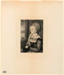 Portret van een Jonge Vrouw, uit 