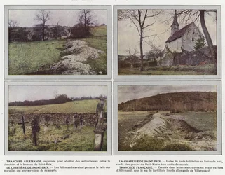 Tranchee Allemande, La Chapelle de Saint-Prix, Le Cimetiere de Saint-Prix, Tranchee Francaise