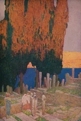 Op de Begraafplaats van Eyub, aan de Gouden Hoorn, 1913