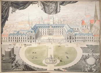 Project voor restauratie van het Paleis van de Hertogen van Bourgondië in Dijon, 1698