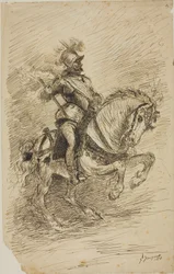 Ruiter te paard