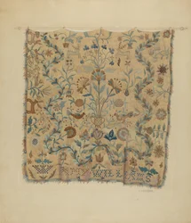 Geborduurde Sprei, ca. 1936