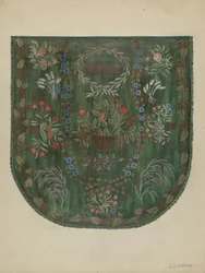 Geborduurde deken, ca. 1936