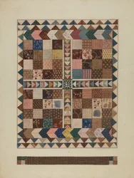 Patchwork Wiegdeken, 1935-1942