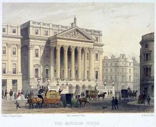 Mansion House exterieur, Londen